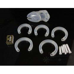 Keuschheitskäfig für Penis Glied Mann Herren Chastity Cage CB-6000S Silikon halbtransparent