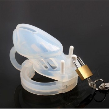 Keuschheitskäfig für Penis Glied Mann Herren Chastity Cage CB-6000S Silikon halbtransparent