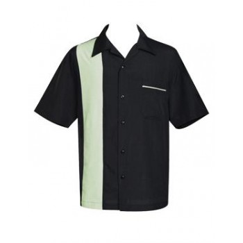 Charlie Sheen Shirt "Pop-Check Single Panel" Schwarz Beige - ST37057