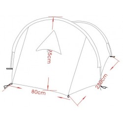 MFH - 32183B Tunnelzelt, "Arber", Alugestänge, oliv