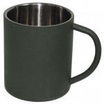 MFH - 33377 Tasse, Edelstahl, doppelwandig, 450 ml, oliv