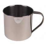 MFH - 33384 Tasse, Edelstahl, 9,5 x 9 cm, 0,5 l