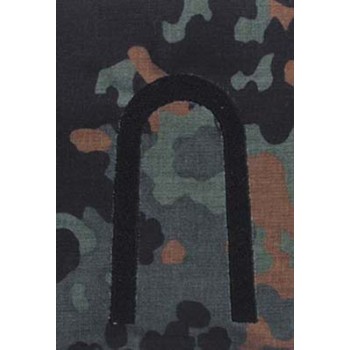 MFH - 36111I BW Rangschlaufen, Unteroff., flecktarn, schwarz bestickt