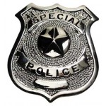 MFH - 36413A US Polizeiabzeichen, "Special Police", silber, Anstecknadel