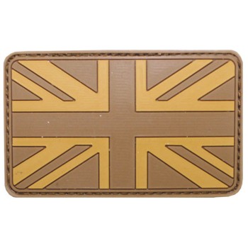 MFH - 36508D Klettabzeichen,Großbritannien, desert, 3D, Größe: 8 x 5 cm