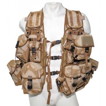 MFH - 604513 Britische Weste, "Load Carrying", "MOLLE", DPM desert, gebraucht