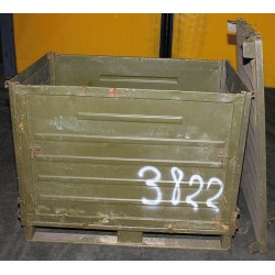 MFH - 627990 CZ/SK Stahlbox, mit Deckel, Gr. 120x80x100 cm, gebraucht