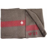 MFH - 632425 Schweiz. Decke, braun, Wolle, 200 x 140 cm, neuwertig