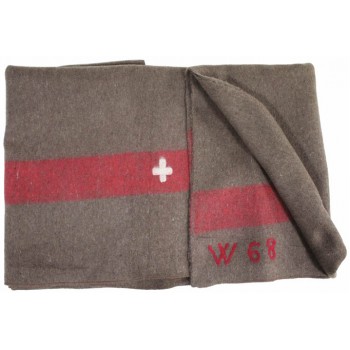 MFH - 632425 Schweiz. Decke, braun, Wolle, 200 x 140 cm, neuwertig