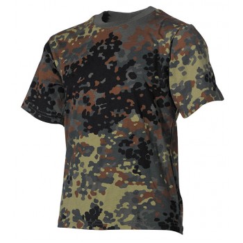 MFH - 17011V Kinder T-Shirt, flecktarn, halbarm