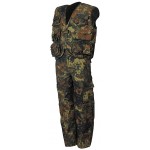 MFH - 17203V Kinder-Anzug, flecktarn, Weste u. Hose,mit abnehmbaren Beinen