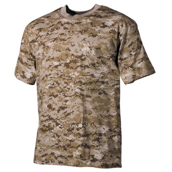 MFH - 00104A US T-Shirt, halbarm, digital- desert, 170g/m²