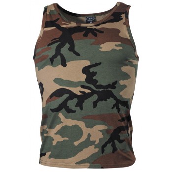 MFH - 00153T US Tarn Tank-Top, woodland, 160 g/m²