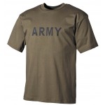 MFH - 00253B T-Shirt, bedruckt, "Army", oliv