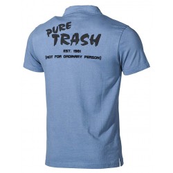 MFH - 00563 Polo-Shirt, mit Knopfleiste, blau, Pure Trash