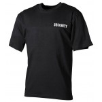 MFH - 00855A T-Shirt, schwarz, "Security", bedruckt