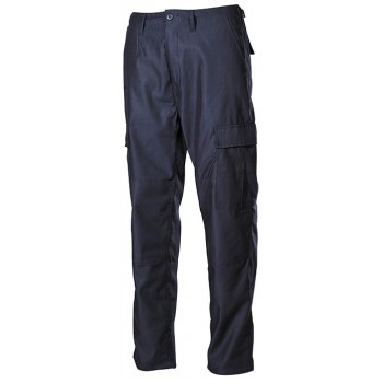 MFH - 01294G US Kampfhose BDU, blau, mit doppelten Knien, Hintern