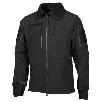 MFH - 03411A Soft Shell Jacke, schwarz, "High Defence"