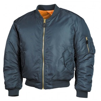 MFH - 03552G US Pilotenjacke MA1, Mod., alphablau