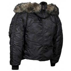 MFH - 03702A Polarjacke N2B, schwarz, dick gefüttert