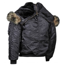 MFH - 03702A Polarjacke N2B, schwarz, dick gefüttert