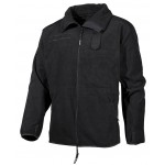 MFH - 03801A Fleece-Jacke, "Alpin",schwarz, wasser-, winddicht, atmungsak.