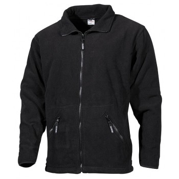 MFH - 03871A Fleece-Jacke, "Arber", schwarz, Full Zip