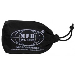 MFH - 10463 Moskito Kopfnetz,Stoffeinsatz, oliv, Gummizug