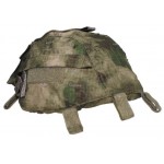 MFH - 10501E Helmbezug mit Taschen, größenverstellbar, HDT-camo FG