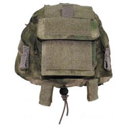 MFH - 10501E Helmbezug mit Taschen, größenverstellbar, HDT-camo FG
