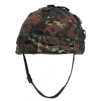 MFH - 10545V US Helm Kunststoff, mit Stoffbezug, flecktarn