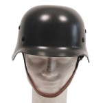 MFH - 10553B Stahlhelm WW II, oliv, mit Leder-Innenteil