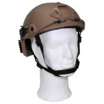 MFH - 10559R US Helm "FAST", Rails, coyote tan, ABS-Kunststoff