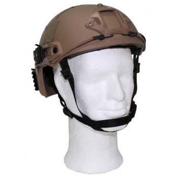 MFH - 10559R US Helm "FAST", Rails, coyote tan, ABS-Kunststoff