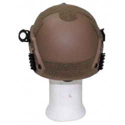 MFH - 10559R US Helm "FAST", Rails, coyote tan, ABS-Kunststoff