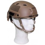 MFH - 10561R US Helm, FAST-Fallschirmjäger, coyote, Rails, ABS-Kunststoff