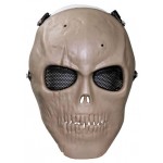 MFH - 10603R Gittermaske, "Totenkopf", coyote, Vollschutz, Deko