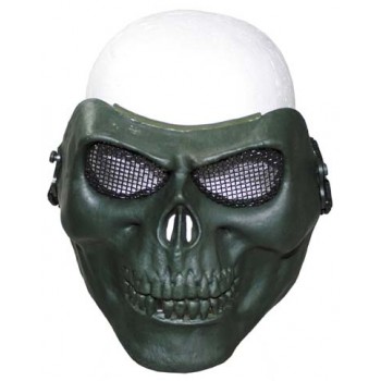 MFH - 10605B Gittermaske, "Totenkopf", oliv, Deko