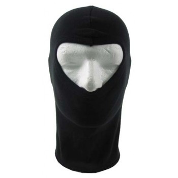 MFH - 10902A Balaclava, 1-Loch, dünn, schwarz, 100 % Baumwolle