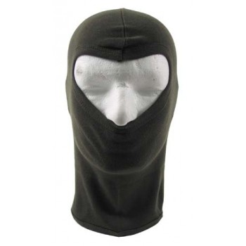 MFH - 10902B Balaclava, 1-Loch, dünn, oliv, 100 % Baumwolle