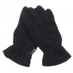 MFH - 15403A Fleece-Fingerhandschuhe, schwarz, Thinsulatefütterung