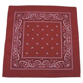 MFH - 16403D Bandana, burgund-schwarz, Gr. 55 x 55 cm, Baumwolle