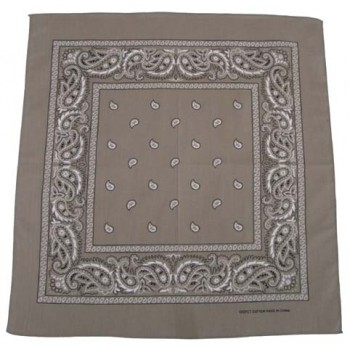 MFH - 16403F Bandana, beige-schwarz, Gr. 55 x 55 cm, Baumwolle