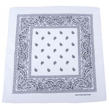 MFH - 16403L Bandana, weiß-schwarz, Gr. 55 x 55 cm, Baumwolle