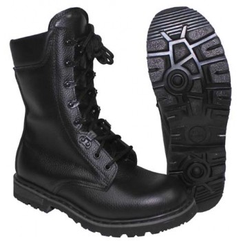 MFH - 18175 Holl. Kampfstiefel, Lederfutter, schwarz