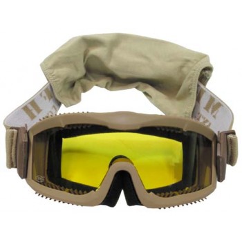 MFH - 25853F Schutzbrille "Thunder deluxe", beige, 2 Ersatzgläser