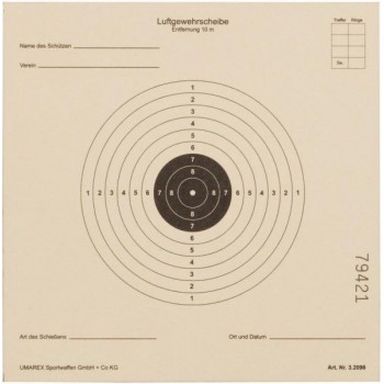 UMAREX 3.2098 - Zielscheiben 14x14cm 1000 Stück Softair-, Luftdruck-, CO2-Waffen