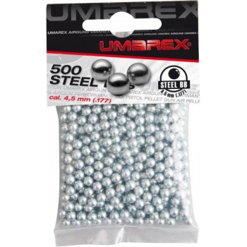 UMAREX 4.1665 - Stahl BBs silber 500 Schuss 4,5mm