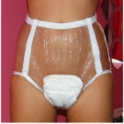 FUUBUU - 2203 PVC Inkontinenz-Schutzhose Gummihose knöpfbar Schwedenknöpfer