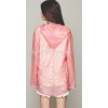 Plastik - Jacke Regenjacke junge Damen modern pink rosa gemustert WYQ-R009